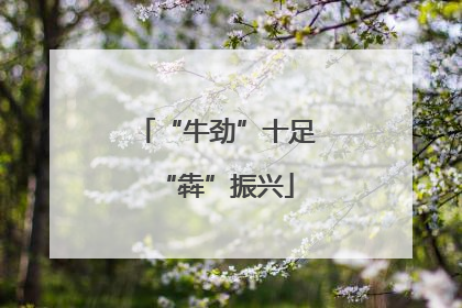 “牛劲”十足“犇”振兴