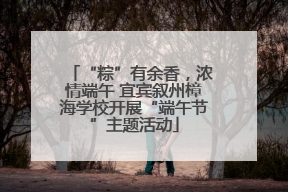 “粽”有余香，浓情端午 宜宾叙州樟海学校开展“端午节”主题活动
