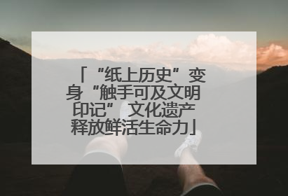 “纸上历史”变身“触手可及文明印记” 文化遗产释放鲜活生命力