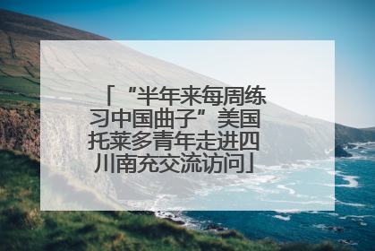 “半年来每周练习中国曲子”美国托莱多青年走进四川南充交流访问
