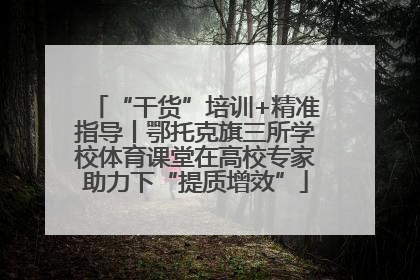 “干货”培训+精准指导丨鄂托克旗三所学校体育课堂在高校专家助力下“提质增效”