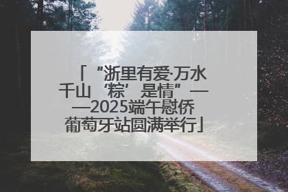 “浙里有爱·万水千山‘粽’是情”——2025端午慰侨葡萄牙站圆满举行
