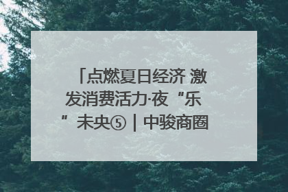 点燃夏日经济 激发消费活力·夜“乐”未央⑤｜中骏商圈：烟火与潮流共舞