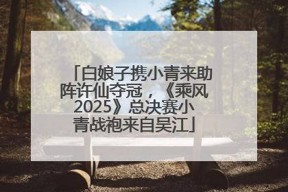 白娘子携小青来助阵许仙夺冠，《乘风2025》总决赛小青战袍来自吴江