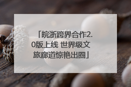 皖浙跨界合作2.0版上线 世界级文旅廊道惊艳出圈