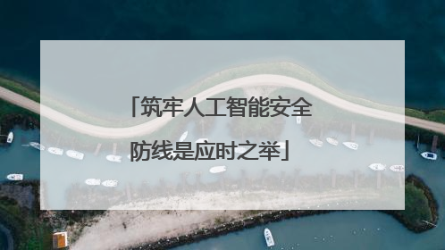 筑牢人工智能安全防线是应时之举