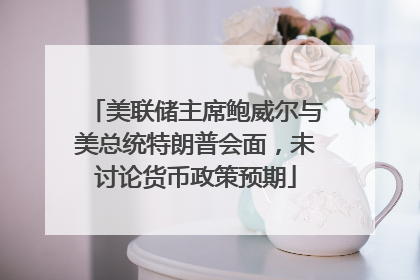 美联储主席鲍威尔与美总统特朗普会面，未讨论货币政策预期