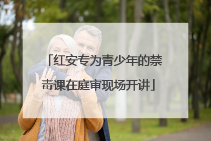 红安专为青少年的禁毒课在庭审现场开讲