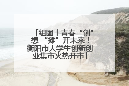 组图丨青春“创”想 “摊”开未来！衡阳市大学生创新创业集市火热开市