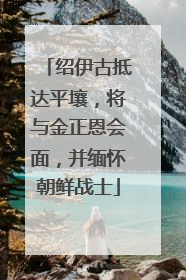 绍伊古抵达平壤，将与金正恩会面，并缅怀朝鲜战士