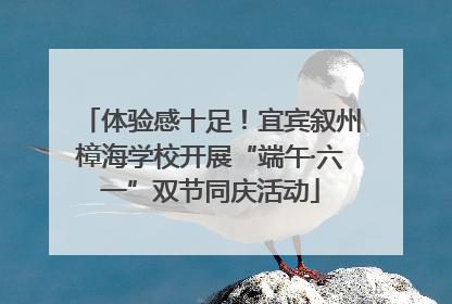 体验感十足！宜宾叙州樟海学校开展“端午·六一”双节同庆活动