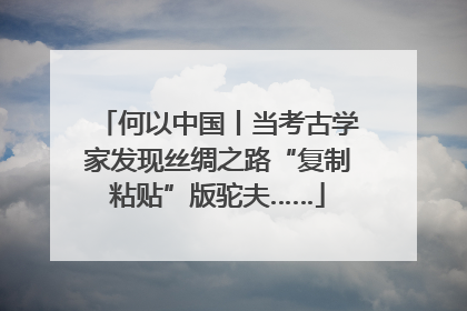 何以中国丨当考古学家发现丝绸之路“复制粘贴”版驼夫……