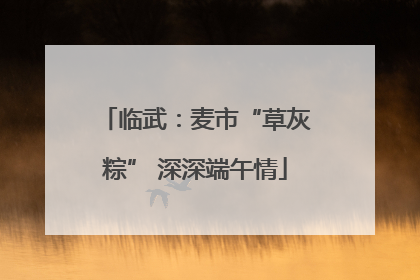 临武：麦市“草灰粽” 深深端午情