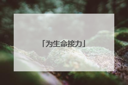 为生命接力