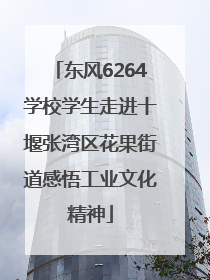 东风6264学校学生走进十堰张湾区花果街道感悟工业文化精神