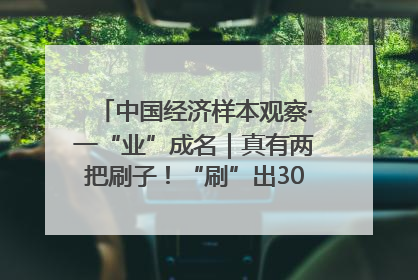 中国经济样本观察·一“业”成名｜真有两把刷子！“刷”出30亿级“颜值经济”
