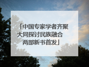 中国专家学者齐聚大同探讨民族融合 两部新书首发