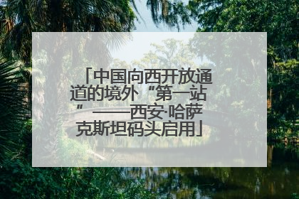 中国向西开放通道的境外“第一站”——西安·哈萨克斯坦码头启用