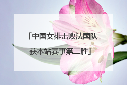 中国女排击败法国队 获本站赛事第二胜