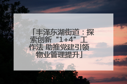 丰泽东湖街道：探索创新“1+4”工作法 助推党建引领物业管理提升