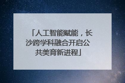人工智能赋能，长沙跨学科融合开启公共美育新进程