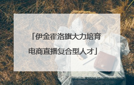 伊金霍洛旗大力培育电商直播复合型人才