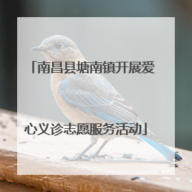 南昌县塘南镇开展爱心义诊志愿服务活动