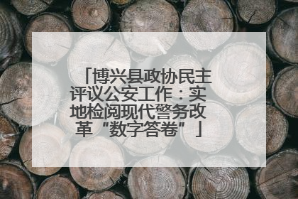 博兴县政协民主评议公安工作：实地检阅现代警务改革“数字答卷”
