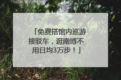 免费搭馆内巡游接驳车，逛南博不用日均3万步！