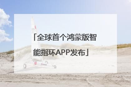 全球首个鸿蒙版智能指环APP发布