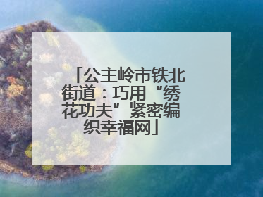 公主岭市铁北街道：巧用“绣花功夫”紧密编织幸福网