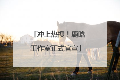 冲上热搜！鹿晗工作室正式官宣