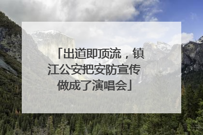 出道即顶流，镇江公安把安防宣传做成了演唱会