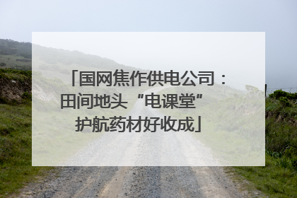 国网焦作供电公司：田间地头“电课堂” 护航药材好收成