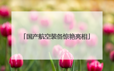 国产航空装备惊艳亮相