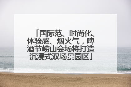 国际范、时尚化、体验感、烟火气，啤酒节崂山会场将打造沉浸式双场景园区