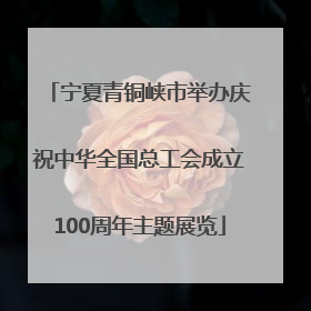 宁夏青铜峡市举办庆祝中华全国总工会成立100周年主题展览