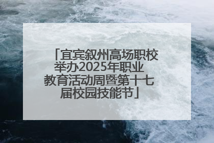 宜宾叙州高场职校举办2025年职业教育活动周暨第十七届校园技能节