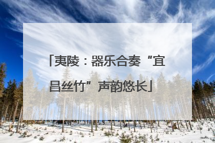 夷陵：器乐合奏“宜昌丝竹”声韵悠长