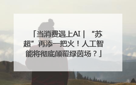 当消费遇上AI｜“苏超”再添一把火！人工智能将彻底颠覆绿茵场？