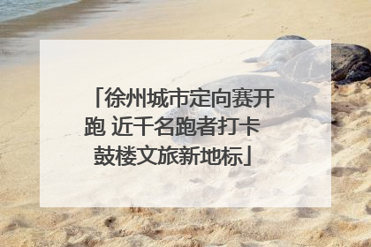 徐州城市定向赛开跑 近千名跑者打卡鼓楼文旅新地标