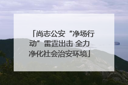 尚志公安“净场行动”雷霆出击 全力净化社会治安环境