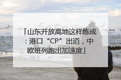 山东开放高地这样炼成：港口“CP”出道，中欧班列跑出加速度