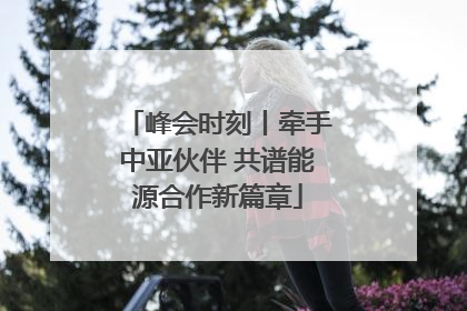 峰会时刻丨牵手中亚伙伴 共谱能源合作新篇章