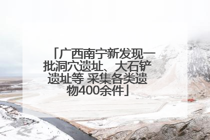 广西南宁新发现一批洞穴遗址、大石铲遗址等 采集各类遗物400余件