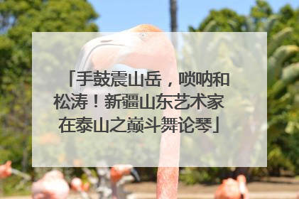 手鼓震山岳，唢呐和松涛！新疆山东艺术家在泰山之巅斗舞论琴