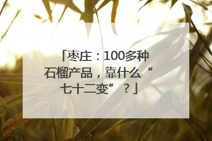 枣庄：100多种石榴产品，靠什么“七十二变”？