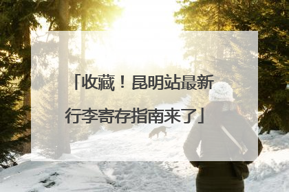 收藏！昆明站最新行李寄存指南来了