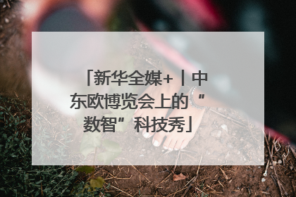 新华全媒+丨中东欧博览会上的“数智”科技秀