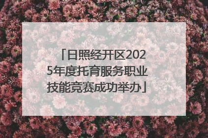日照经开区2025年度托育服务职业技能竞赛成功举办